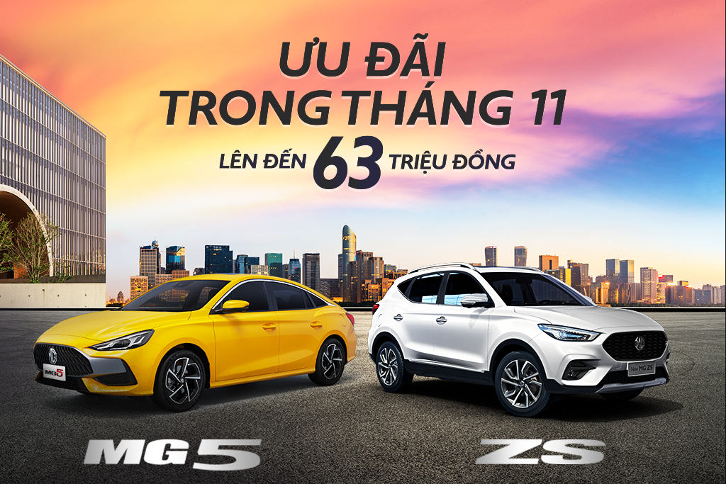 Khuyến mãi đặc biệt khi sở hữu xe MG trong tháng 11/2023 này! 20 CTBHT11 MG Banner Wed 1024x683 1
